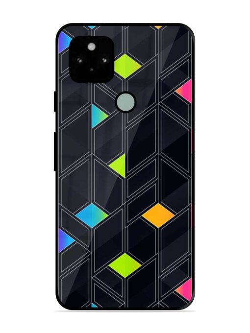 Abstract Mosaic Seamless Glossy Metal Phone Cover for Google Pixel 5 Zapvi