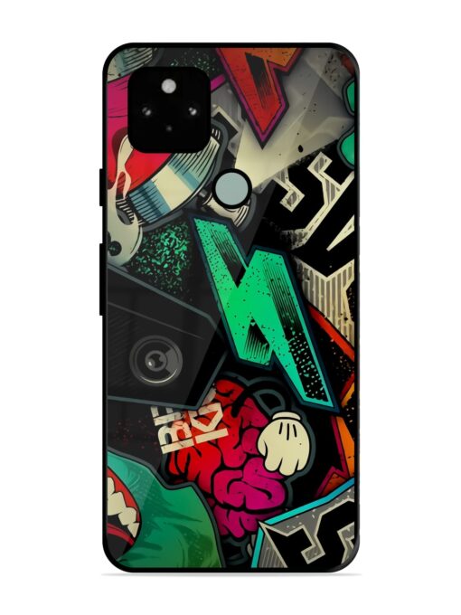 Graffiti Art Glossy Metal Phone Cover for Google Pixel 5 Zapvi