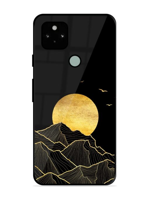 Golden Sunrise Glossy Metal Phone Cover for Google Pixel 5 Zapvi