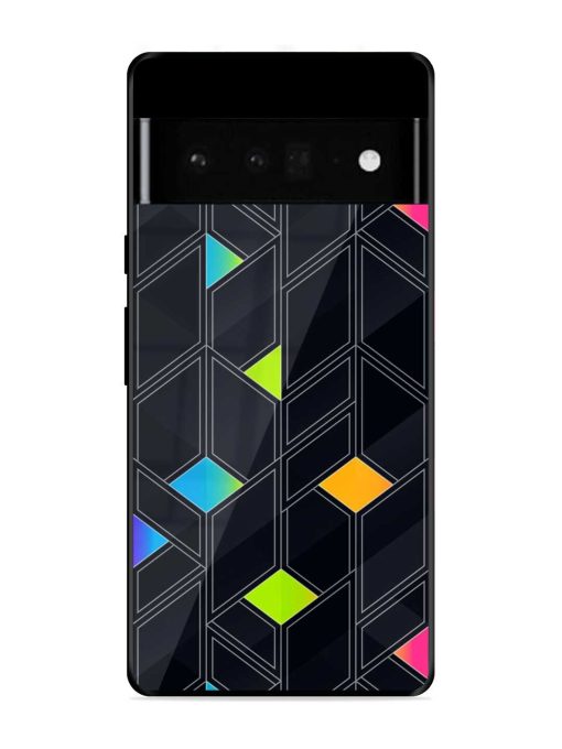 Abstract Mosaic Seamless Glossy Metal Phone Cover for Google Pixel 6 Pro Zapvi