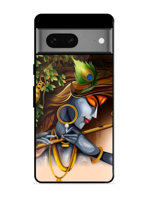 Krishna Glossy Metal Phone Cover for Google Pixel 7 Zapvi