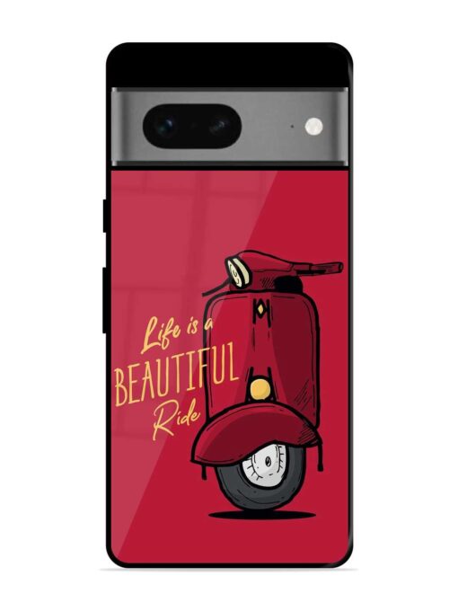 Life Is Beautiful Rides Glossy Metal Phone Cover for Google Pixel 7 Zapvi