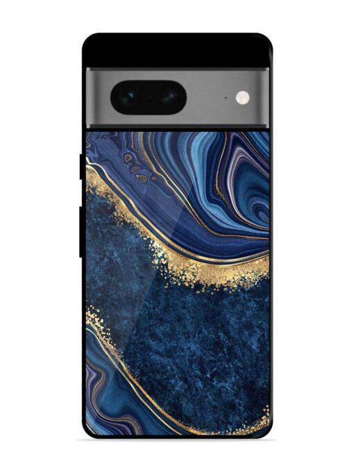 Abstract Background Blue Glossy Metal TPU Phone Cover for Google Pixel 7 Zapvi