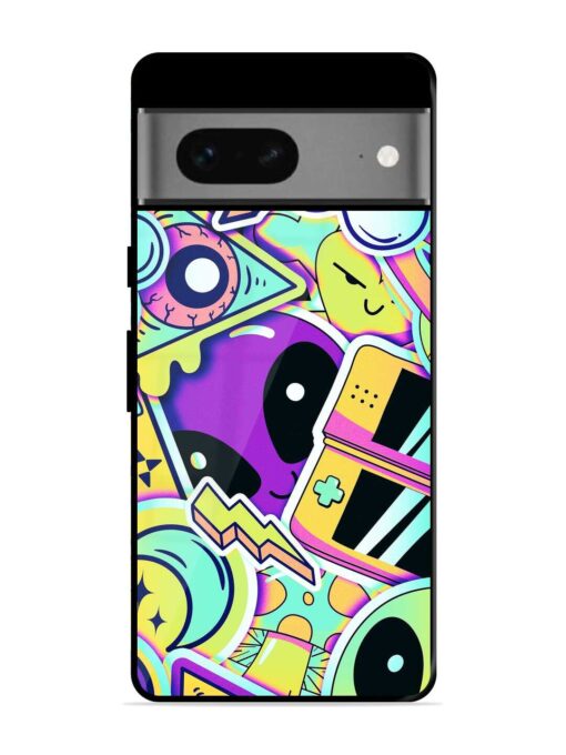 Scratch Art Glossy Metal Phone Cover for Google Pixel 7 Zapvi