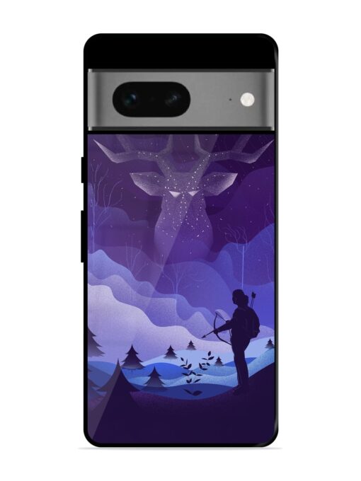 Deer Forest River Glossy Metal Phone Cover for Google Pixel 7 Zapvi