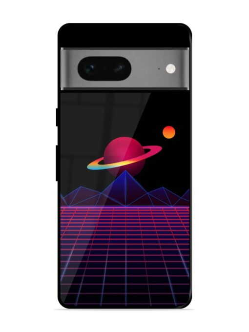 Wave Aesthetic Glossy Metal Phone Cover for Google Pixel 7 Zapvi