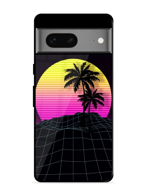 Coconut Vector Glossy Metal Phone Cover for Google Pixel 7 Zapvi