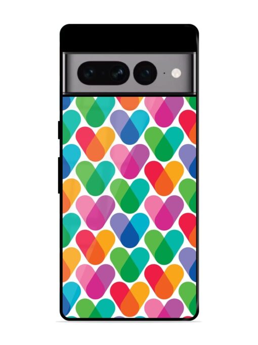 Overlapping Colors Colorful Glossy Metal TPU Phone Cover for Google Pixel 7 Pro Zapvi