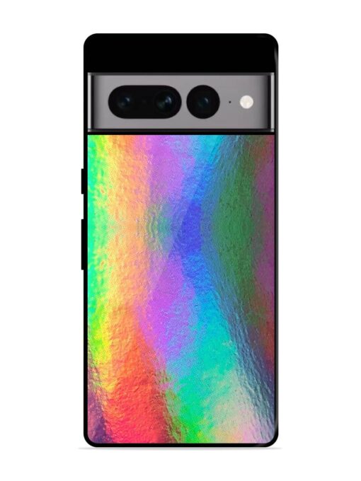 Colorful Holographic Background Glossy Metal TPU Phone Cover for Google Pixel 7 Pro Zapvi