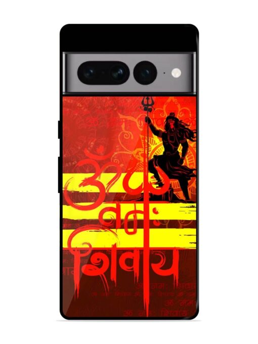 Illustration Lord Shiva Glossy Metal TPU Phone Cover for Google Pixel 7 Pro Zapvi