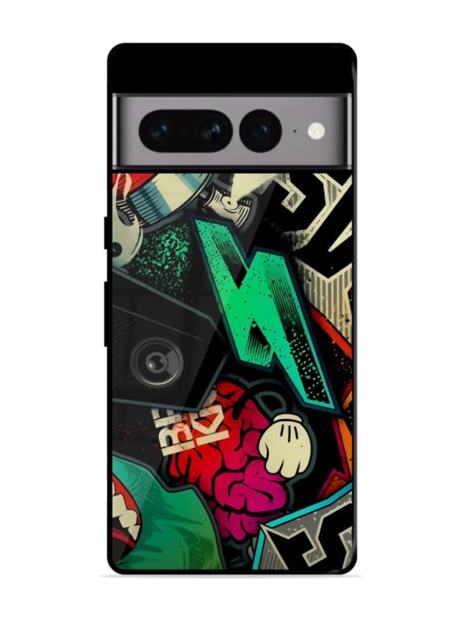 Graffiti Art Glossy Metal Phone Cover for Google Pixel 7 Pro Zapvi