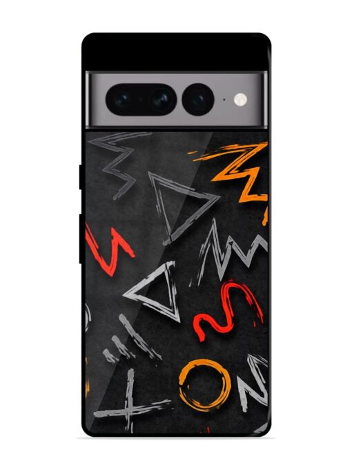 Grungy Graffiti Glossy Metal Phone Cover for Google Pixel 7 Pro Zapvi