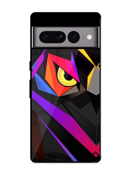 Wpap Owl Glossy Metal Phone Cover for Google Pixel 7 Pro Zapvi