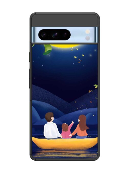 Happy Family And Beautiful View Glossy Metal Phone Cover for Google Pixel 8 Pro Zapvi