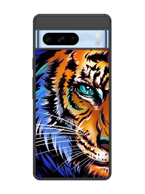 Colorful Lion Art Glossy Metal Phone Cover for Google Pixel 8 Pro Zapvi