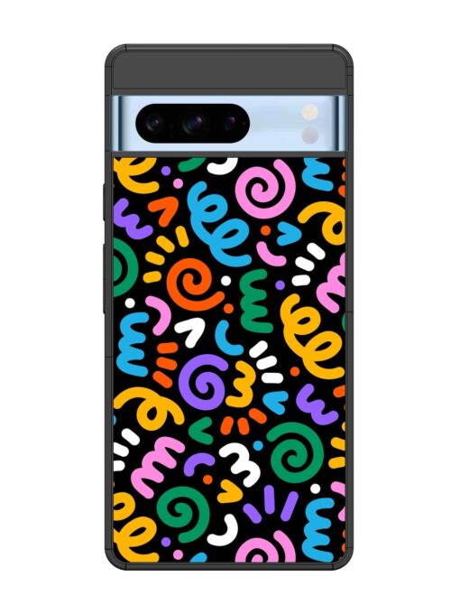 Colorful Seamless Vector Glossy Metal Phone Cover for Google Pixel 8 Pro Zapvi