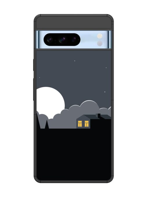 Full Moon Vector Art Glossy Metal Phone Cover for Google Pixel 8 Pro Zapvi