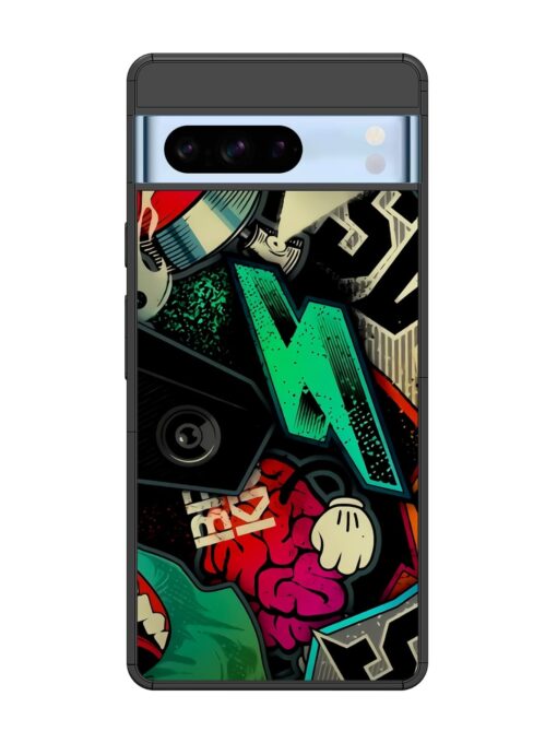 Graffiti Art Glossy Metal Phone Cover for Google Pixel 8 Pro Zapvi