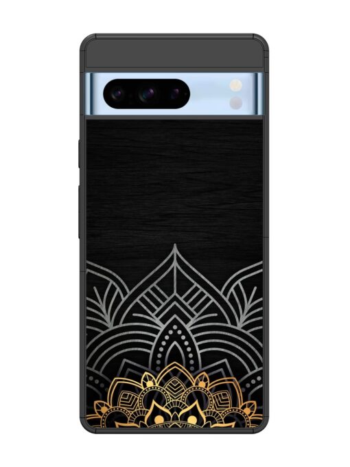 Decorative Golden Pattern Glossy Metal Phone Cover for Google Pixel 8 Pro Zapvi