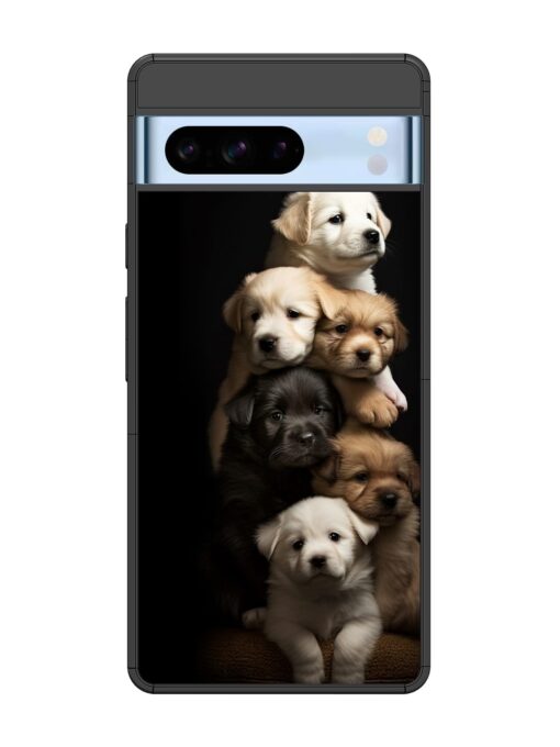 Cute Baby Dogs Glossy Metal Phone Cover for Google Pixel 8 Pro Zapvi