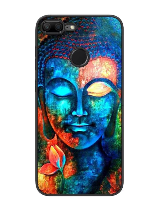 Buddha Painting Glossy Metal Phone Cover for Honor 9 Lite Zapvi