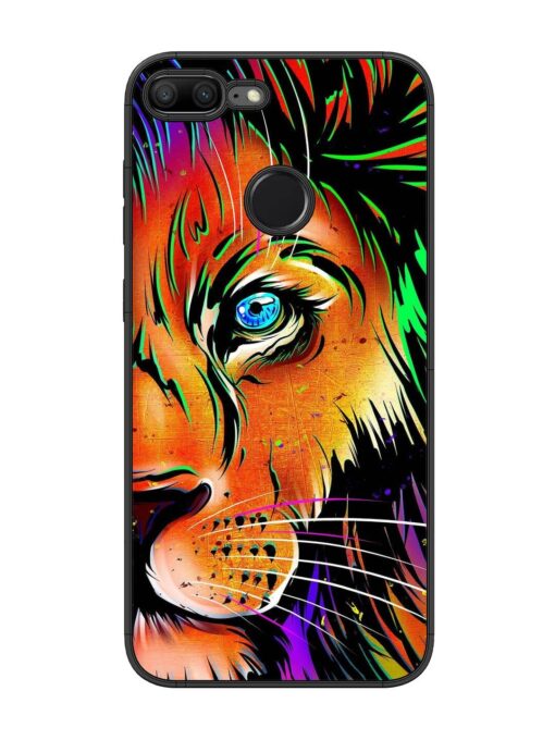 Colorful Lion Design Glossy Metal TPU Phone Cover for Honor 9 Lite Zapvi