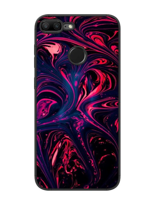 Abstract Background Glossy Metal Phone Cover for Honor 9 Lite Zapvi