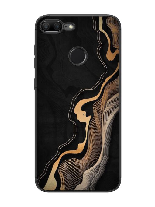 Abstract Art Glossy Metal TPU Phone Cover for Honor 9 Lite Zapvi