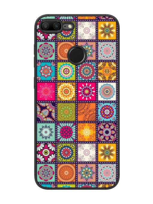 Seamless Pattern Vintage Glossy Metal Phone Cover for Honor 9 Lite Zapvi