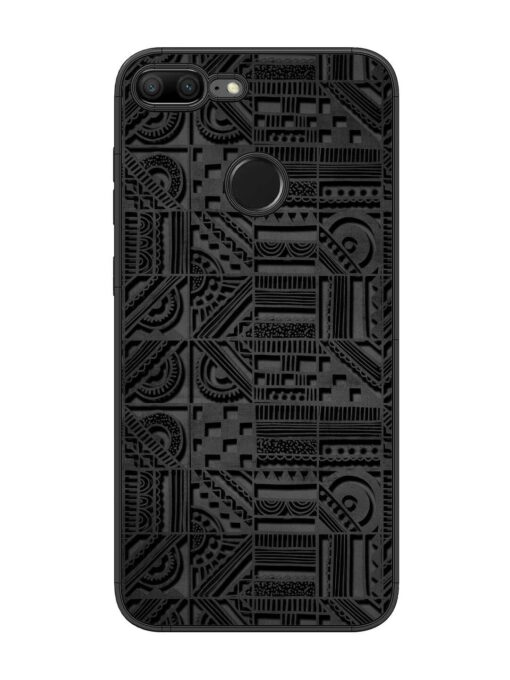 Seamless Pattern Glossy Metal Phone Cover for Honor 9 Lite Zapvi