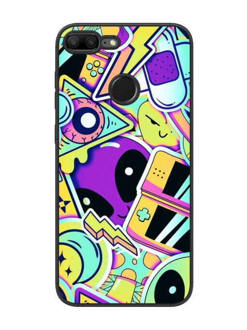 Scratch Art Glossy Metal Phone Cover for Honor 9 Lite Zapvi