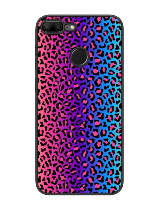 Colorful Leopard Seamless Glossy Metal Phone Cover for Honor 9 Lite Zapvi