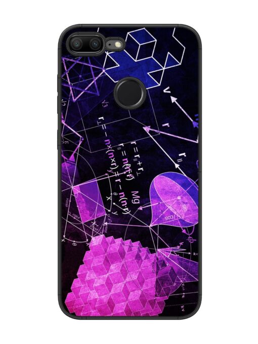 Math Physics Formula Art Glossy Metal Phone Cover for Honor 9 Lite Zapvi