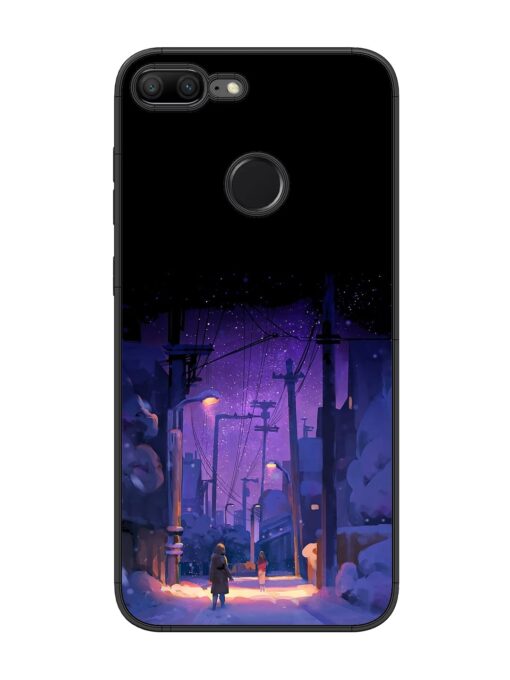 Winter Anime Art Glossy Metal Phone Cover for Honor 9 Lite Zapvi