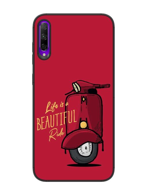 Life Is Beautiful Rides Glossy Metal Phone Cover for Honor 9X Pro Zapvi