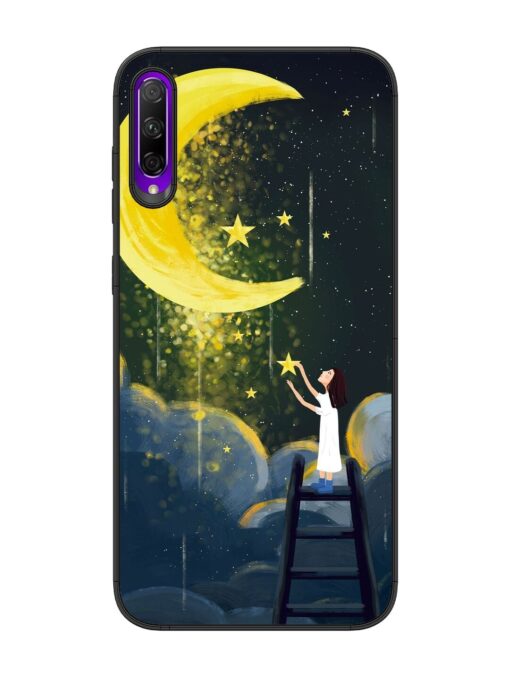 Moonlight Healing Night Illustration Glossy Metal TPU Phone Cover for Honor 9X Pro Zapvi