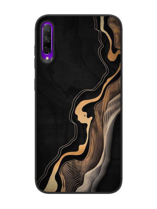 Abstract Art Glossy Metal TPU Phone Cover for Honor 9X Pro Zapvi