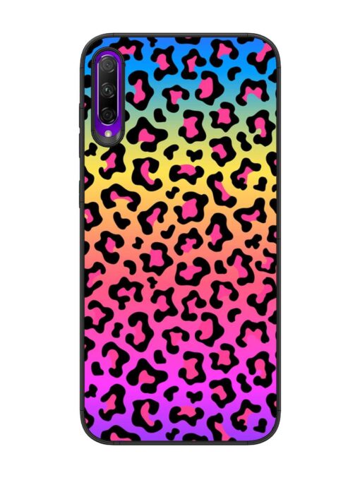 Neon Rainbow Colored Glossy Metal Phone Cover for Honor 9X Pro Zapvi