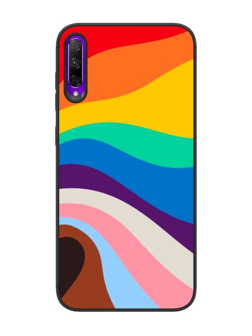 Minimal Pride Art Glossy Metal Phone Cover for Honor 9X Pro Zapvi