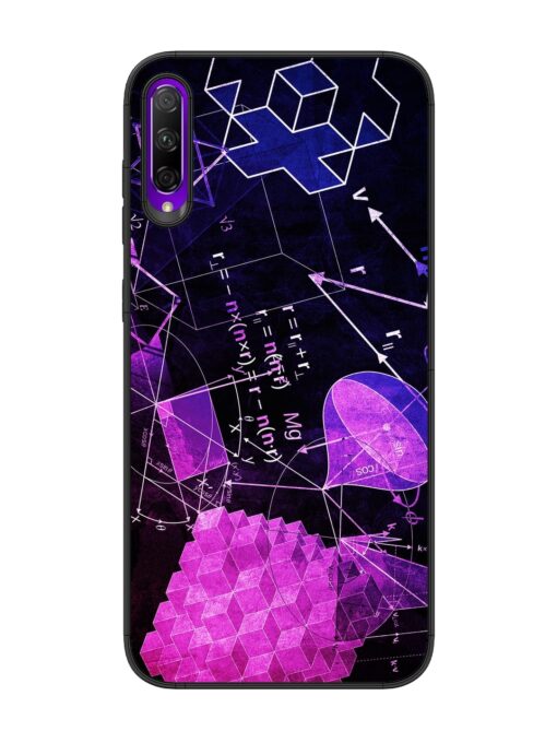 Math Physics Formula Art Glossy Metal Phone Cover for Honor 9X Pro Zapvi