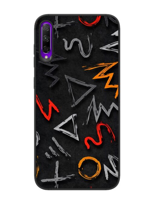 Grungy Graffiti Glossy Metal Phone Cover for Honor 9X Pro Zapvi