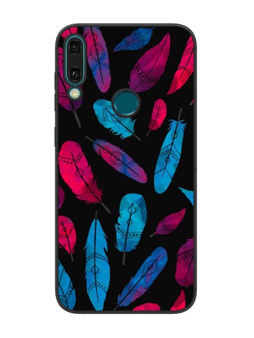 Feather Art Glossy Metal Phone Cover for Honor Y9 (2019) Zapvi