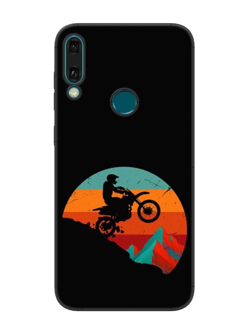 Mountain Bike Glossy Metal Phone Cover for Honor Y9 (2019) Zapvi