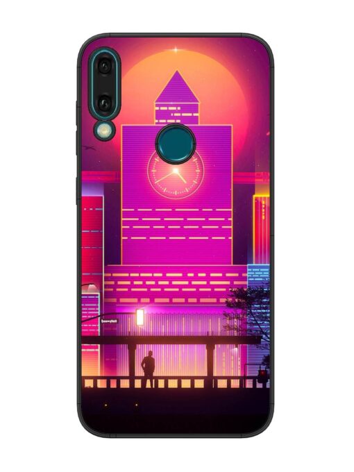 Clock Tower Glossy Metal TPU Phone Cover for Honor Y9 (2019) Zapvi