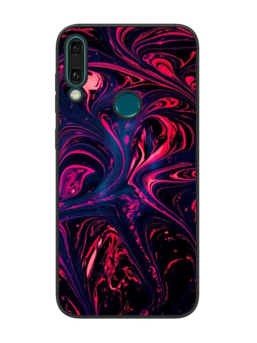 Abstract Background Glossy Metal Phone Cover for Honor Y9 (2019) Zapvi