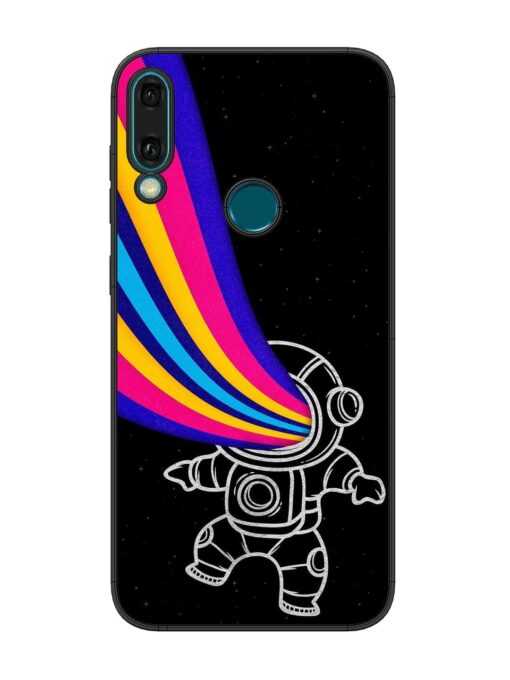 Astronaut Glossy Metal TPU Phone Cover for Honor Y9 (2019) Zapvi