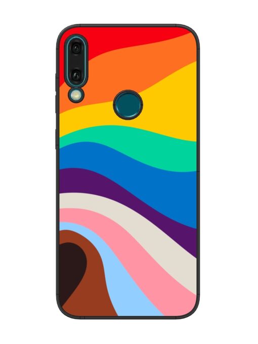 Minimal Pride Art Glossy Metal Phone Cover for Honor Y9 (2019) Zapvi