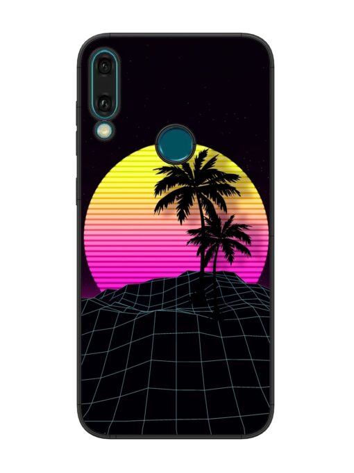 Coconut Vector Glossy Metal Phone Cover for Honor Y9 (2019) Zapvi