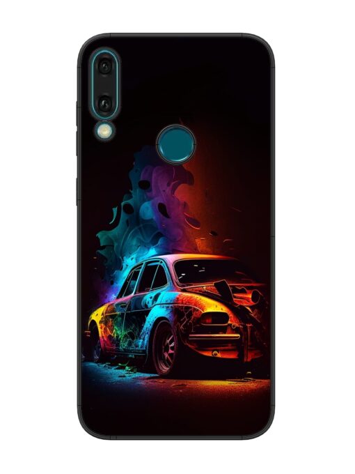 High Classic Car Art Glossy Metal Phone Cover for Honor Y9 (2019) Zapvi