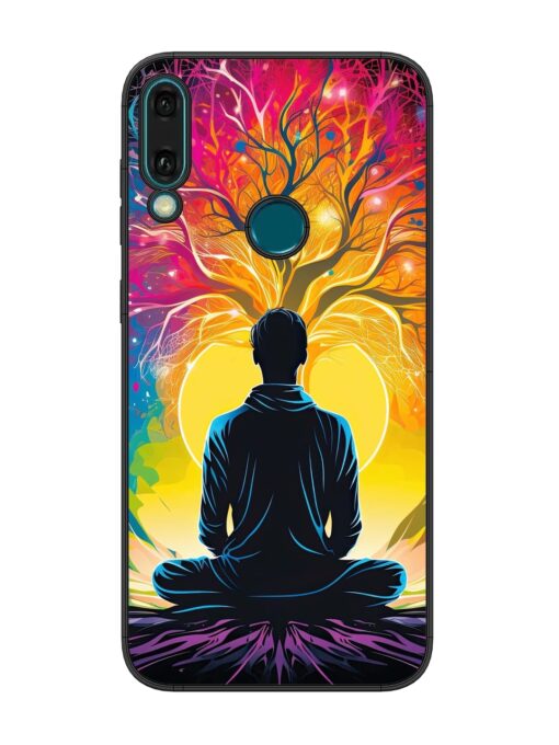 Mind Colourful Glossy Metal Phone Cover for Honor Y9 (2019) Zapvi